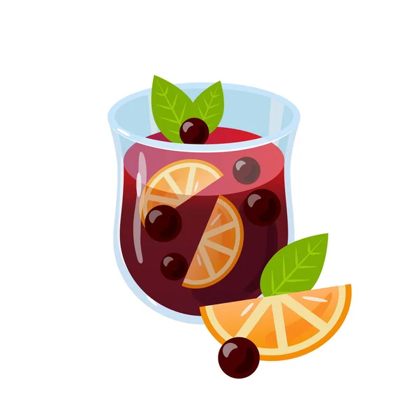 Vin chaud glintwein — Image vectorielle