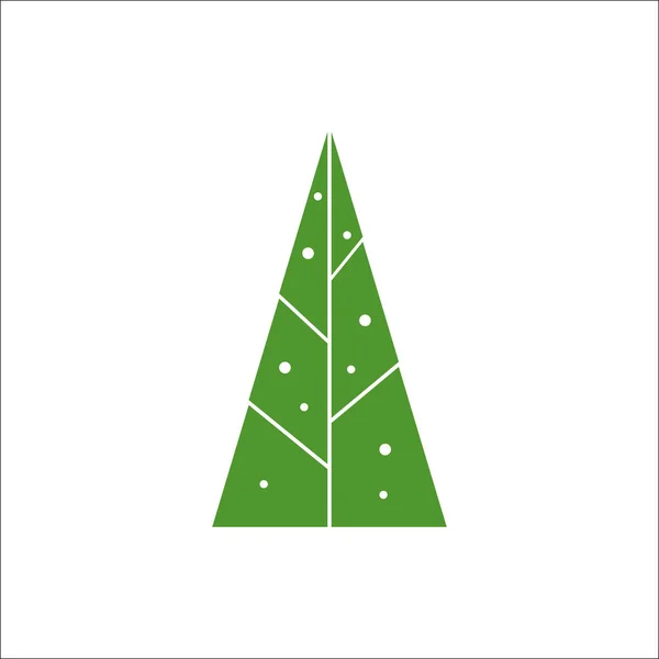 Illustrazione vettoriale dell'albero di Natale — Vettoriale Stock