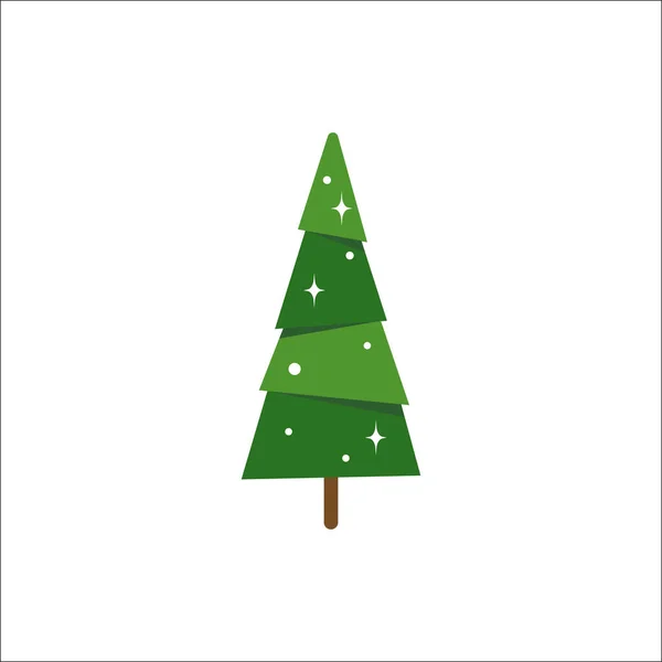 クリスマスツリーベクトルイラスト — ストックベクタ