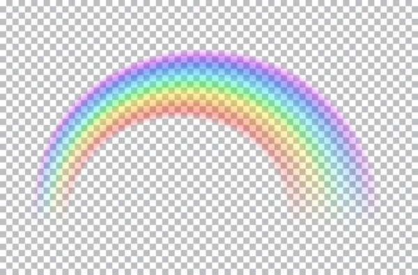 Color arco iris transparente . — Vector de stock