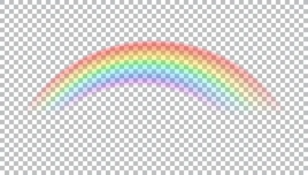 Color arco iris transparente . — Vector de stock