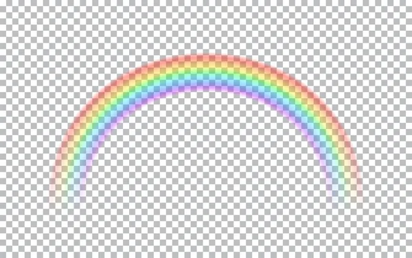 Color arco iris transparente . — Vector de stock