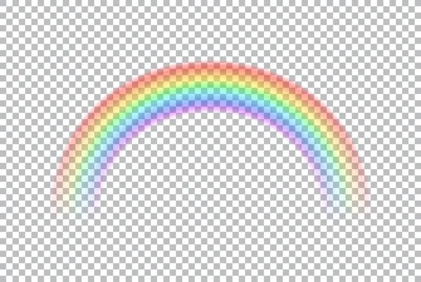 Color arco iris transparente . — Vector de stock