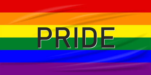 Colori simbolici LGBT. immagine vettoriale della bandiera LGBT — Vettoriale Stock