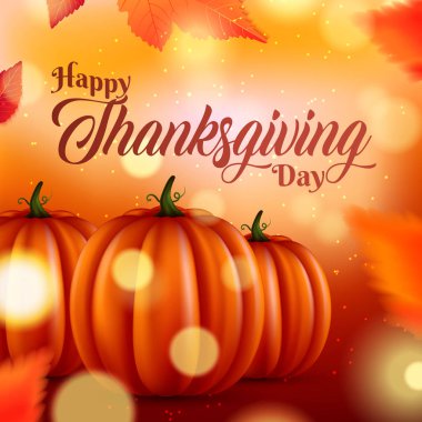 Mutlu Şükran günü kartı, arka plan, poster