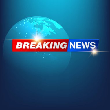 Son dakika haber arka plan, Dünya Tv haber afiş tasarlamak vektör