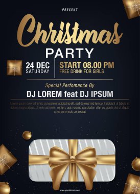 Noel arka plan christmas dekorasyon ile vektör çizim