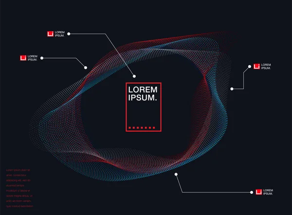 Arka plan dinamik parçacık ses dalgaları ile