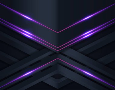 Katmanları siyah kağıt kesme. Katmanlı koyu arka plan