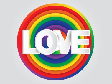 Dünya gurur dünya gökkuşağı daire arka plan