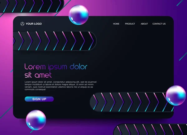 Web sitesi açılış sayfası arka plan, Modern Soyut tarz