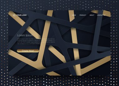 Açılış sayfası şablonuyla sıvı sıvı şekil ve geometrik desenler işletme web sitesi tasarımı için