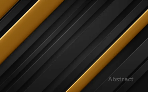 Abstract Luxe Achtergrond Zwart Goud Vectorillustratie — Stockvector
