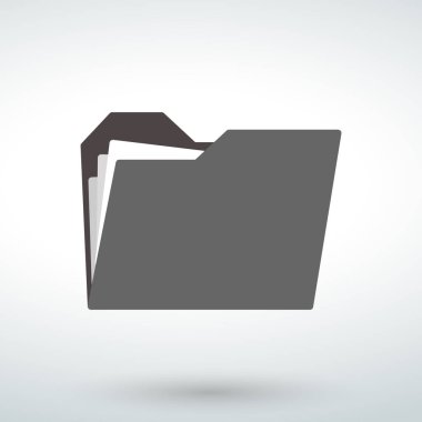 Grafik ve web tasarım için illüstrasyon izole belge vektör simge