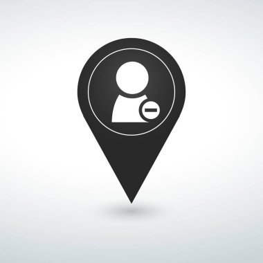 düğme PIN harita PIN simgesi beyaz bir arka plan üzerinde.