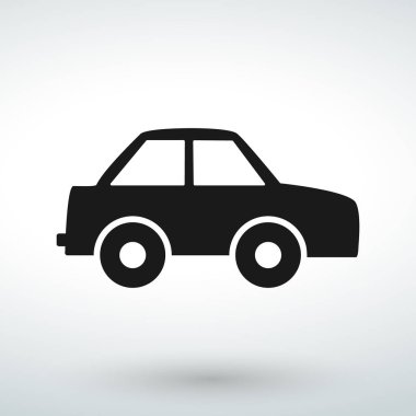 beyaz bir arka plan üzerinde araba simge vektör izole vektör.
