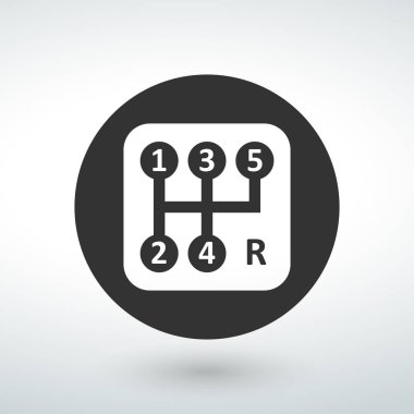 Araba motor parçaları vektör simgeler izole vektör beyaz bir arka plan üzerinde.