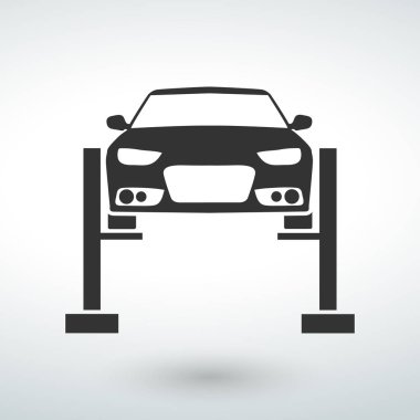 Araba motor parçaları vektör simgeler izole vektör beyaz bir arka plan üzerinde.