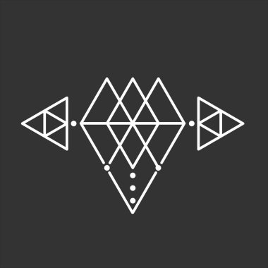 beyaz bir arka plan üzerinde elmas simgesi görüntü izole vektör.