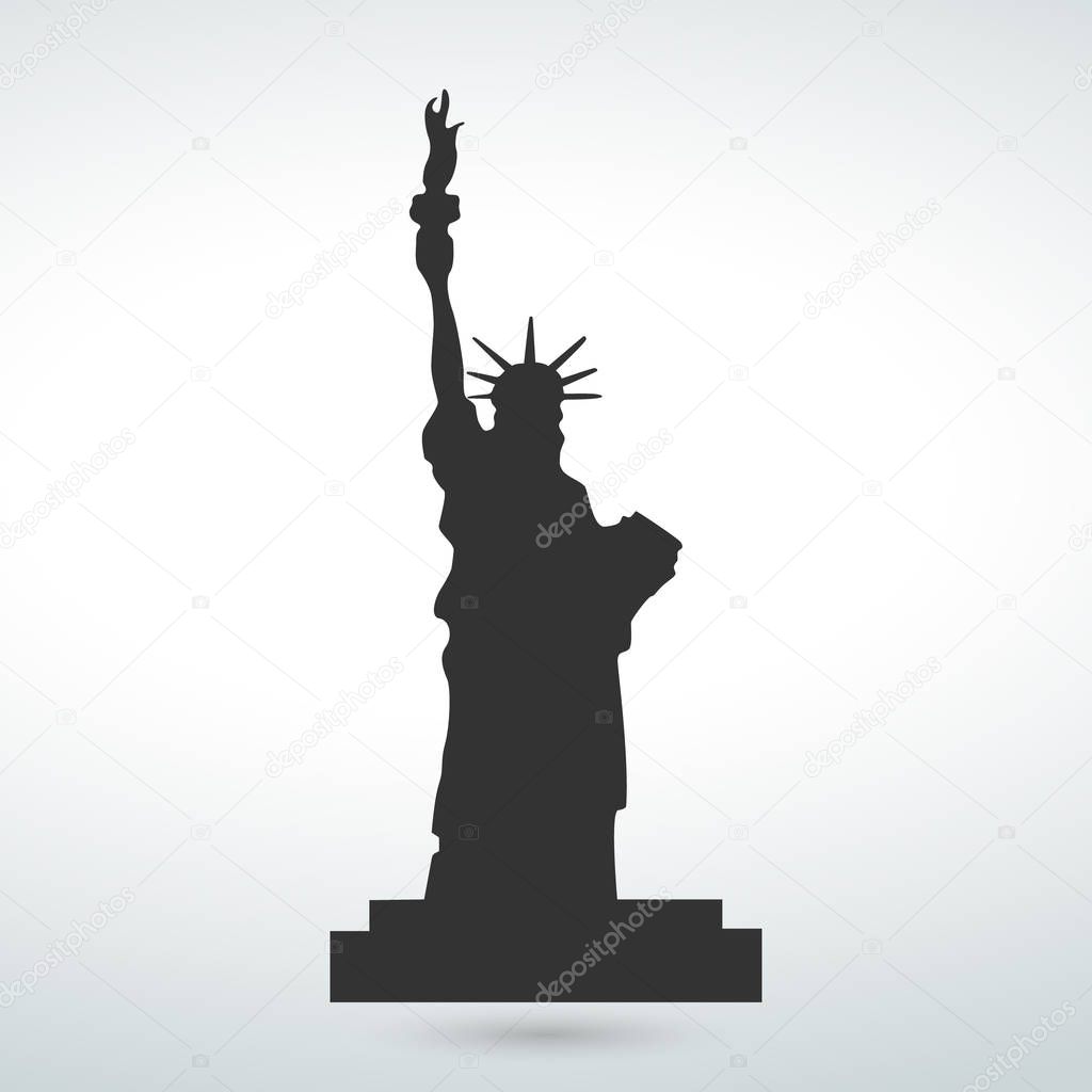 Statue of Liberty New York landmark American symbol Vector