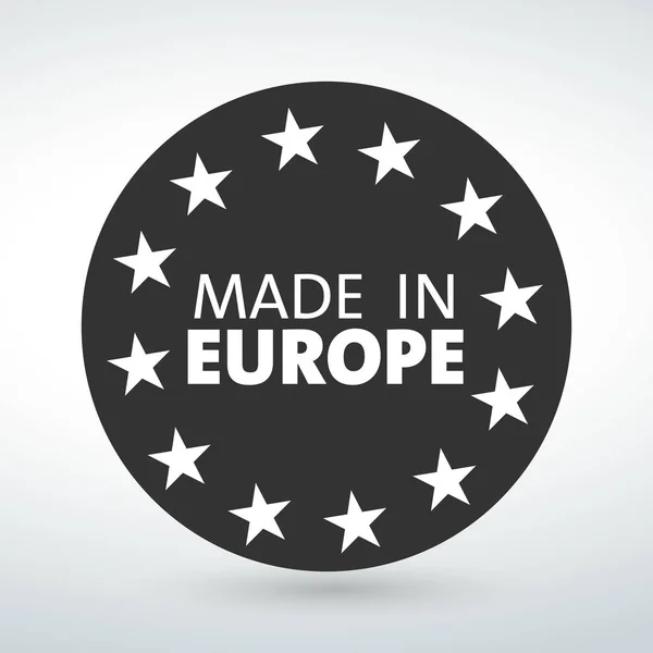 Європа Значок Знак Ізольовані Білим Тлом — стокове фото