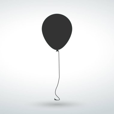 balon simge vektör izole vektör üzerinde beyaz bir artalanları.