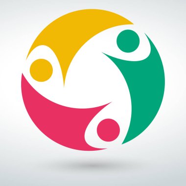 Grup insanlar izole kişi simge vektör üzerinde beyaz bir artalanları.