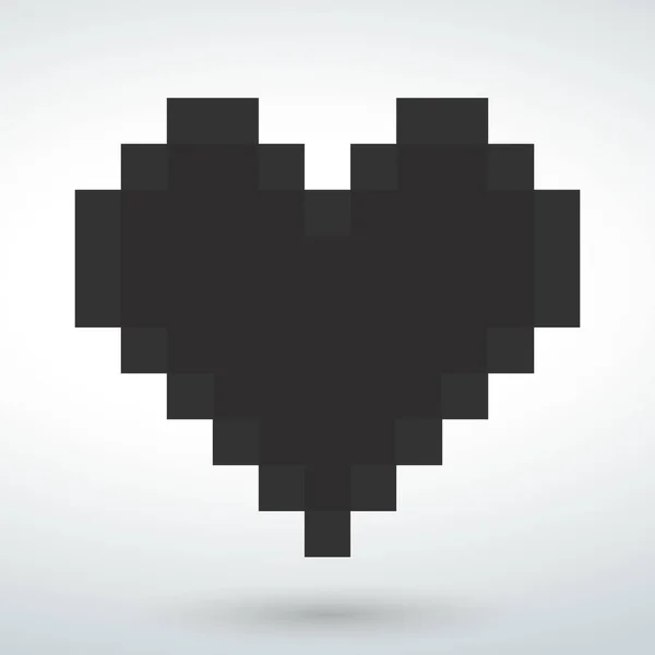 Diseño Del Corazón Icono Vector Aislado Fondo Blanco — Archivo Imágenes Vectoriales