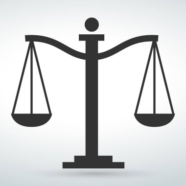 Vektör simge izole vektör ölçekler üzerinde beyaz bir artalanları.