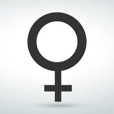 Kadın ve adam işareti vektör üzerinde beyaz bir artalanları.