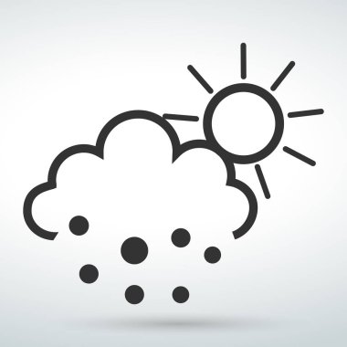 beyaz bir arka plan üzerinde hava simge vektör izole vektör.