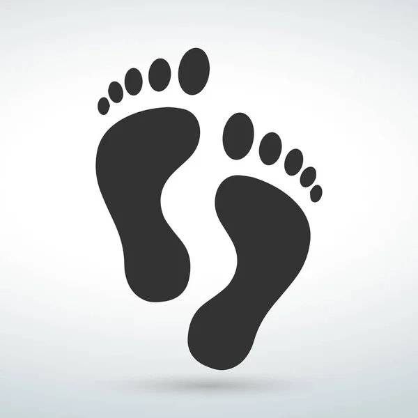 足跡アイコン シンプルな黒のスタイル ストックベクター C Ylivdesign