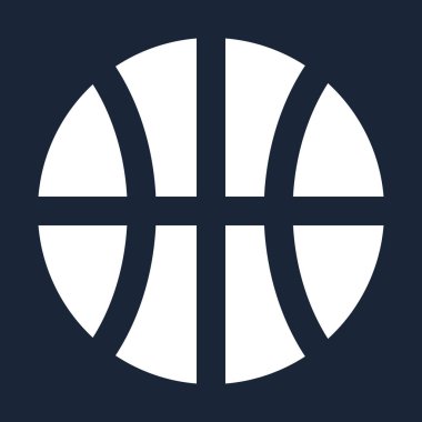 Basketbol simge izole vektör üzerinde mavi bir artalanları doodle.