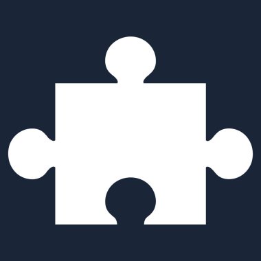 üzerinde mavi bir artalanları izole vektör simge bulmaca.