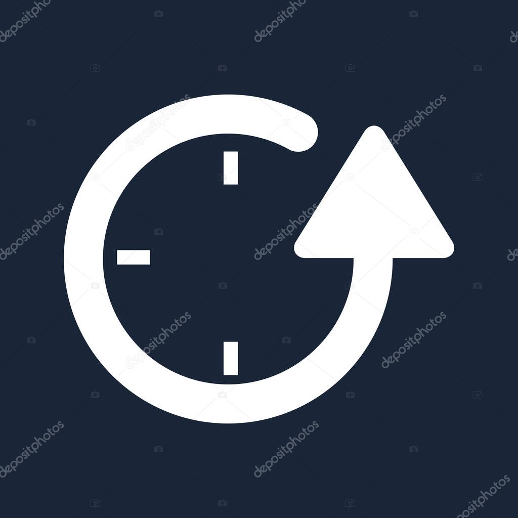 Spending time concept - Vector web icon isolated vector.