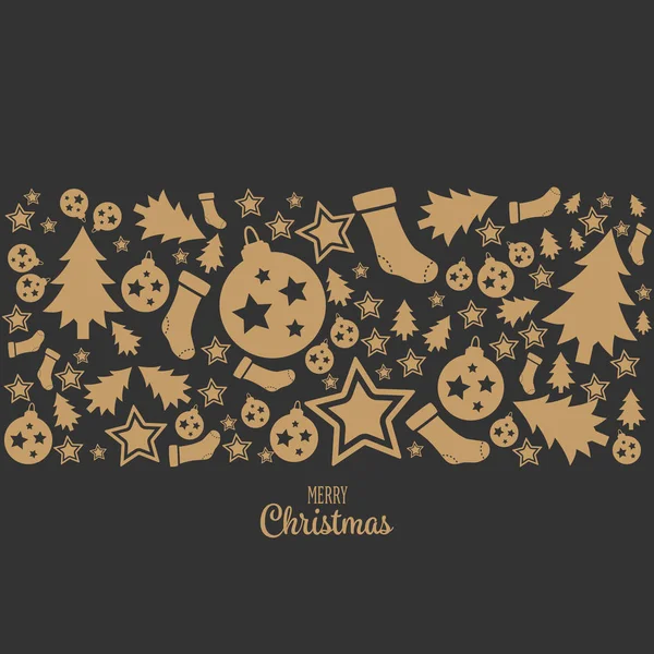 Joyeux Noël icône Chrictmas design fabriqué en vecteur — Image vectorielle