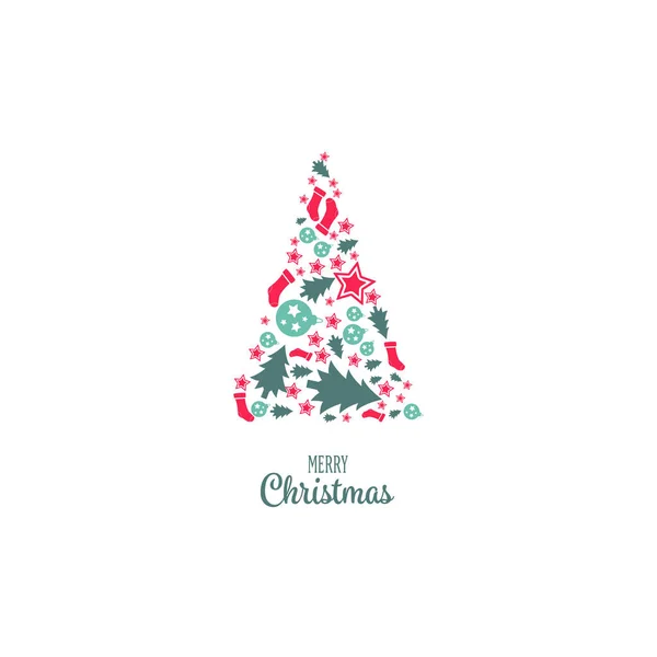 Frohe Weihnachten Ikone chrictmas Design in Vektor gemacht — Stockvektor