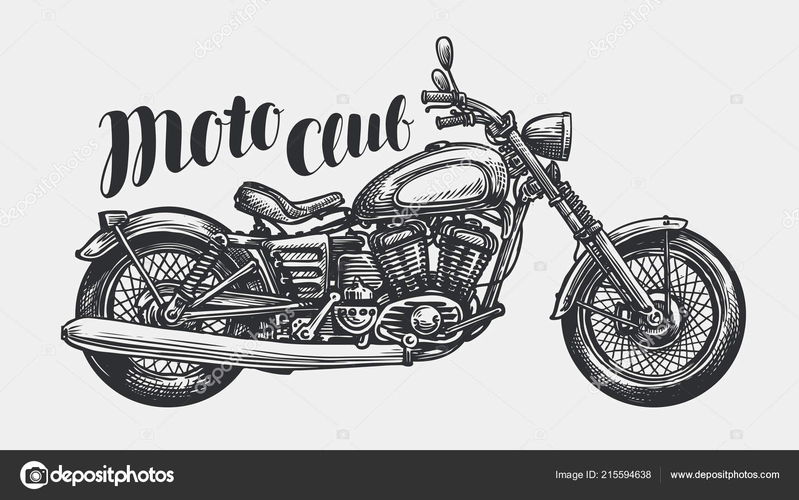 Desenho De Moto PNG , Vetor De Moto, Vetor, Pintado à Mão Imagem