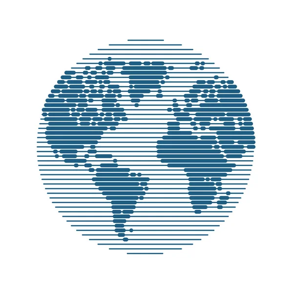 世界地図 ビジネス コンセプト 白い背景で隔離のベクトル図 — ストックベクタ
