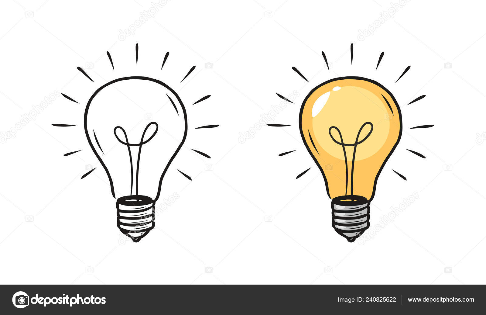Download Idea, Light Bulb, Drawing. Royalty-Free Stock Illustration Image -  Pixabay