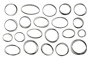 El çizilmiş daire, elemanlar kümesi. Çizim