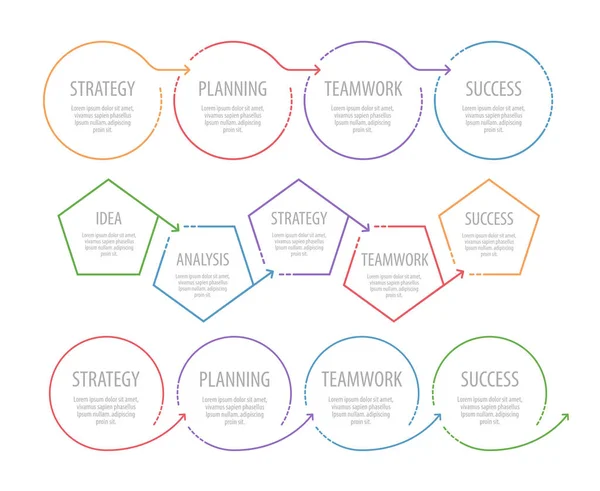 Infographics design. Template for graph, presentation and chart. Business vector — Stock Vector