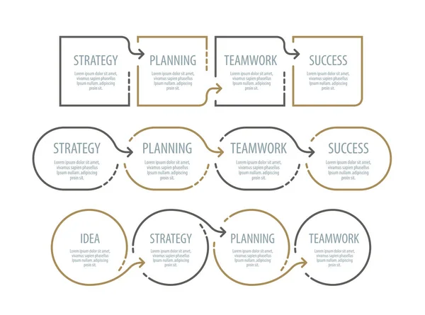 Infographics. Template for presentation, graph, chart. Business concept vector — Stock Vector
