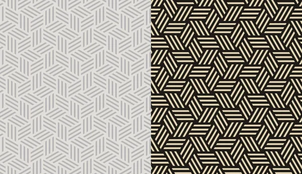 Conjunto de patrones sin costura. Ilustración abstracta del vector de fondo geométrico — Archivo Imágenes Vectoriales