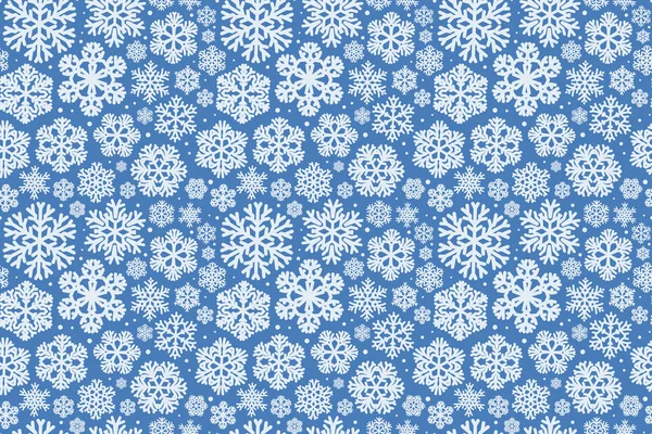 Snowflakes, seamless background. Christmas, winter concept, vector illustration — Stock Vector