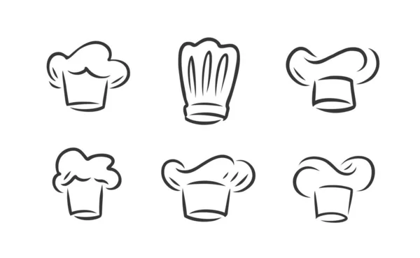 Cuire le logo chapeau. Cuisine, symbole du restaurant. Illustration vectorielle — Image vectorielle