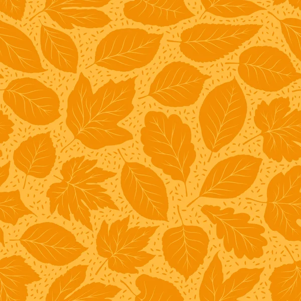 Herbst nahtlosen Hintergrund. Blatt-Herbst-Muster. Vektorillustration — Stockvektor