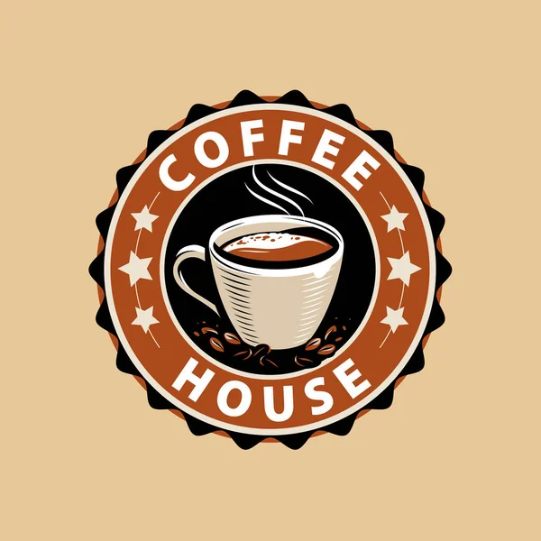 Logo Del Café Diseño Menú Para Cafetería Restaurante — Archivo Imágenes Vectoriales