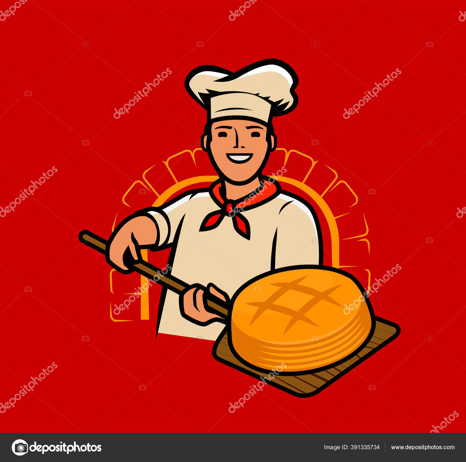 Cook Bakes Bread Chef Baker Cartoon Vector Stock Vector Image by ©sergeypykhonin #391335734 Cook Bakes Bread Chef Baker Cartoon Vector Stock Vector Image by ©sergeypykhonin #391335734