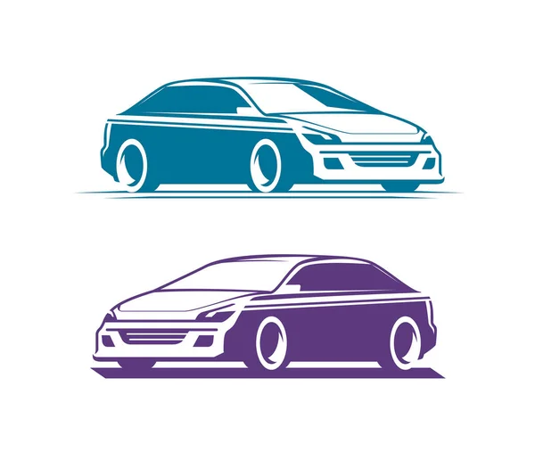 Logo Del Coche Transporte Símbolo Del Automóvil Vector Ilustración — Vector de stock